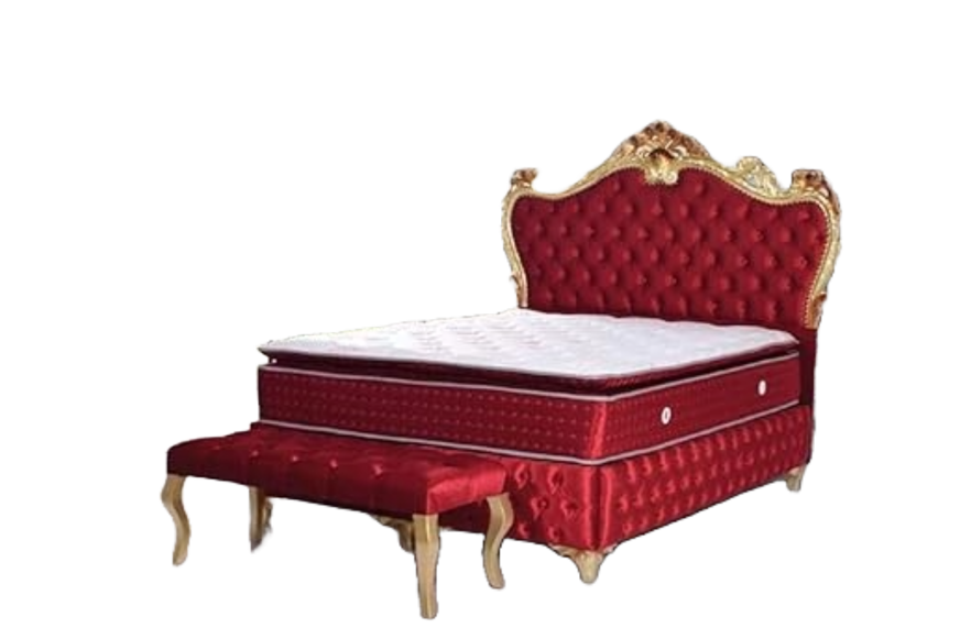 lit insolite baroque rouge casa padrino